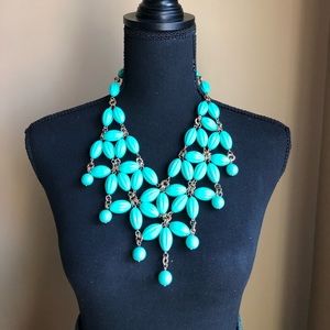 Anthropologie Statement Bib Necklace, Green